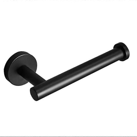 Toalettpappershållare för badrum SUS 304 Rostfritt Stål Matt Svart Pappersrullhållare Väggmontering