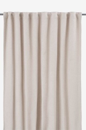Svanefors - Gardin Gina 2P - Beige - Gardinfag med rynkebånd - 140X280 - Fra Homeroom