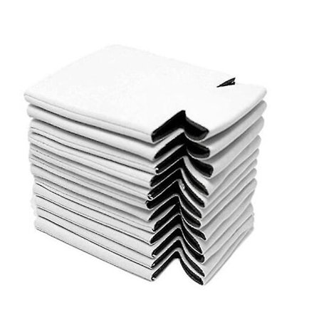 Neopren Ølboks Køler Ærme Isolator Wrap Cover - 10 stk Hvid