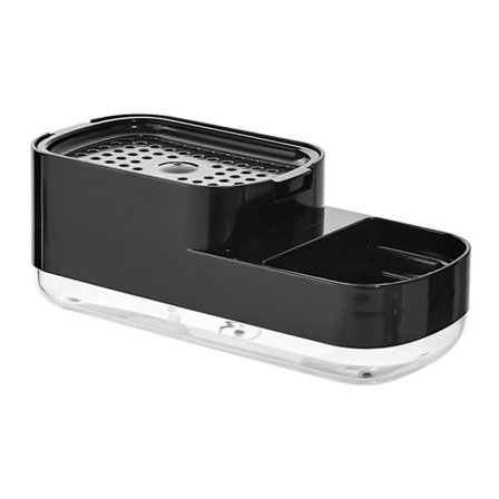 Opvaskmiddel Dispenser Køkken Opvaskemiddel Flydende Bobler Klud Rengøring Børste Tryk Sæbeboks