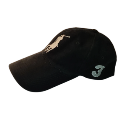 Polo keps Ralph Lauren i svart, justerbar baktill.