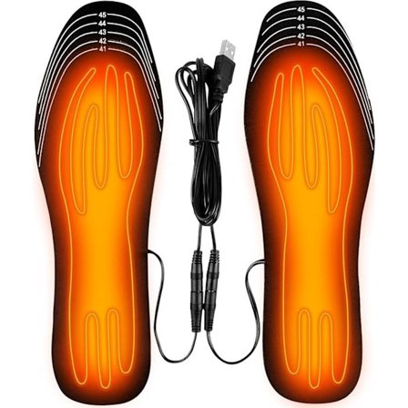 Oppvarmede USB-såler, termiske såler, størrelse 35-40