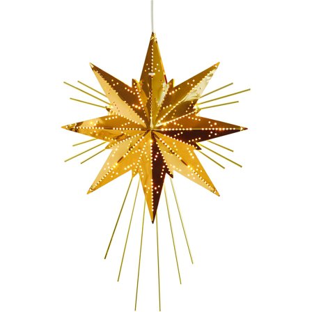 Star Trading - Julestjerne Metallstjärna Mini Luxe Messing