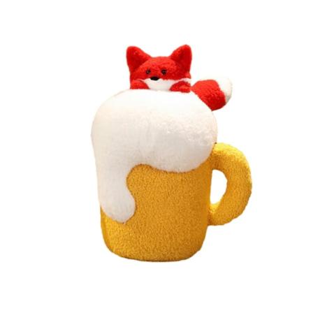 Ölmugg Plysch docka gosig kudde Red Fox