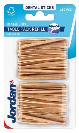 Jordan Tandstikker Refill 250 stk, Medicin & Pleje, Mund & Tandpleje, Tandstikker