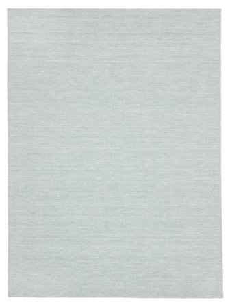 Tapis De Laine Uni Handloom Flat Bleu Poudré Grand