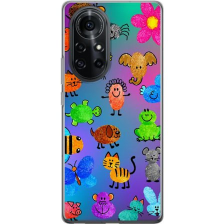 Kompatibelt Mobildeksel til Huawei nova 8 Pro Little Scribble Friends