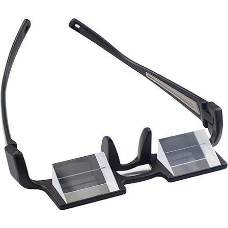 Lätta spegelglasögon horisontella liggande läsglasögon 90° vision prisma glasögon