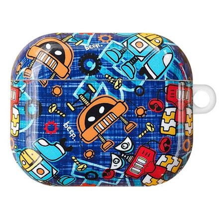 AirPods 3 laddningsfodral med snyggt mönster - Robot