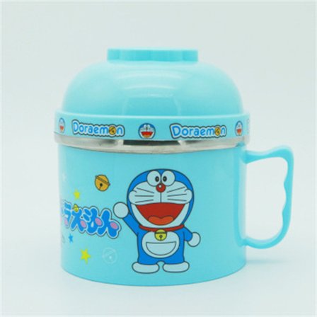 Ramen Nudlar Skål Med Lock Rostfritt Kök Instant Nudlar Skål