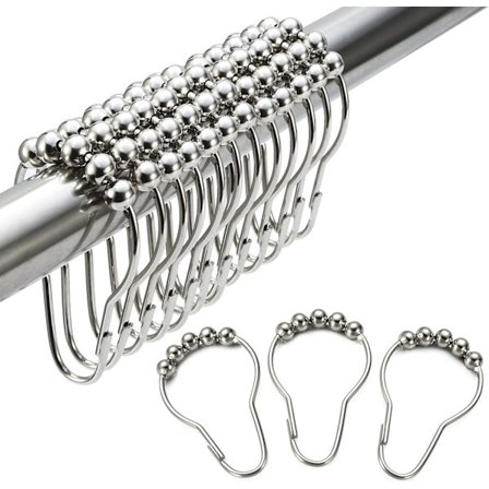 Duschdraperiring i rostfritt stål, för duschdraperi i badrummet