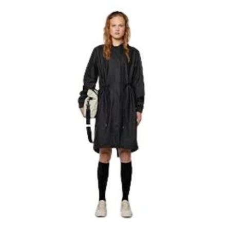 Rains Jas , Zwart , Dames , Maat: S