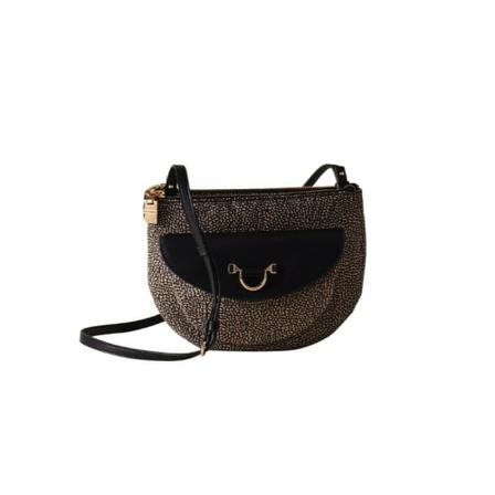 Borbonese, Cross Body Bags Zwart, Dames, Maat:ONE Size,polyester,print
