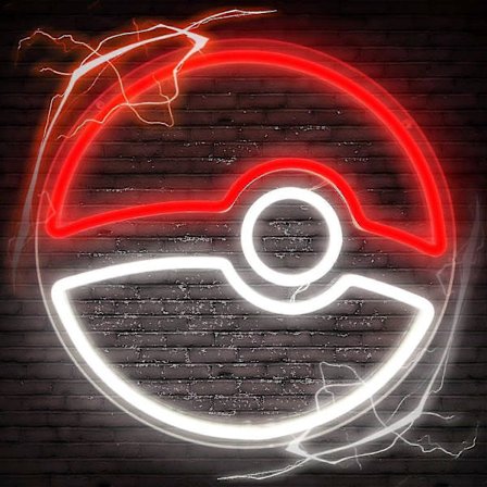 Stor Poke Ball Neon Skilt Anime Ball Neon Skilt Dæmpbar Gaming Neon Lys Led Neon Skilte Til Spil Vægindretning Gaming Neon Lys Til Børn Børn Spil R