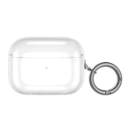 AirPods Pro 2 fodral i ren färg med spänne - Transparent