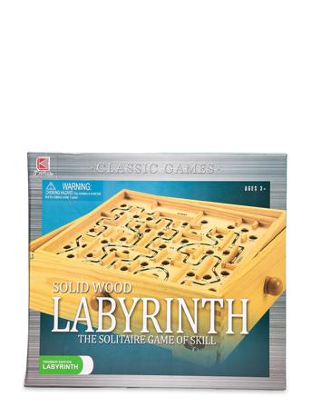Labyrintspel Trä 35X31 Cm Toys Puzzles And Games Games Active Games Multi/mönstrad Suntoy