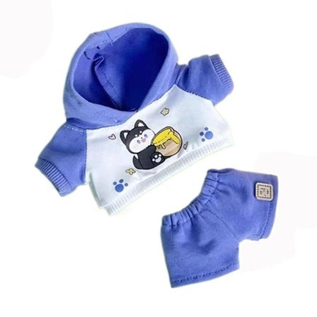 Dukkeklær Hettegensere Buksedrakt 3 3