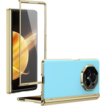 AG Frosted Vikbart Fodral för Honor Magic V3 Fodral, Skärmskydd Härdad Film + AG Matt, Vakuumplätering Skal Skyddande Fodral, Anti-Fingeravtryck