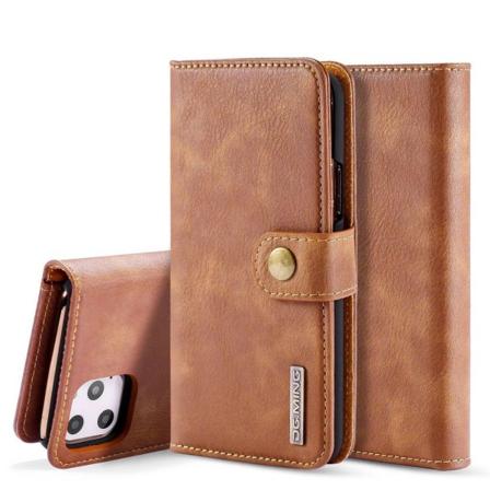 DG.MING iPhone 11 Pro 2-i-1 etui med pung - Brun Brown