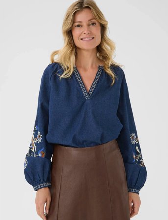 Cream Crgro Blouse - Navy - 36