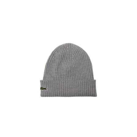 Lacoste, Beanie Grijs, unisex, Maat:ONE Size
