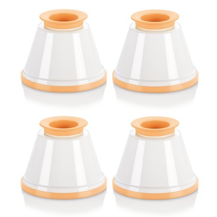 Panna cotta-formar med lock, set om 4