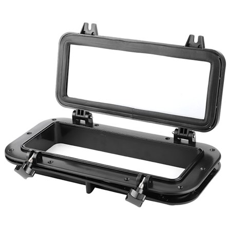 4mm Åpningsportlys Rektangulært Koøye Herdet Glass Ultrafiolettbestandige Vinduer for Båt Yacht 400x200mm