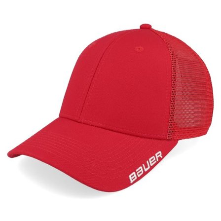 Bauer - Röd trucker Keps - Team Mesh Red Trucker @ Hatstore
