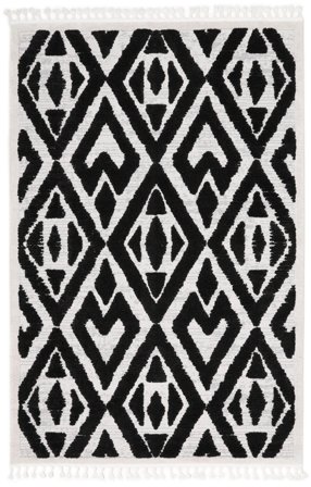 Medalionowy Colette Dywan - Czarny/Jasnoszary 200X300