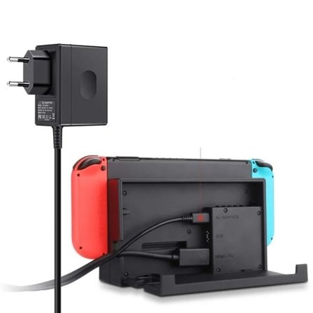 AC adapter laddare kompatibel Nintendo switch laddare 15V2.6A snabb laddning kit