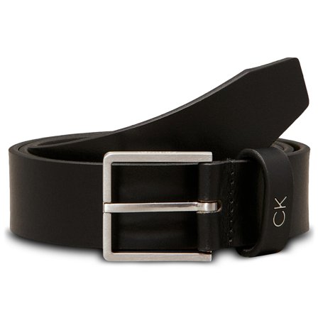 Ceinture Noire Calvin Klein Format pour hommes - Ceintures en cuir