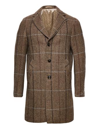7455 - Retro Coat Outerwear Coats Winter Coats Ruskea SAND