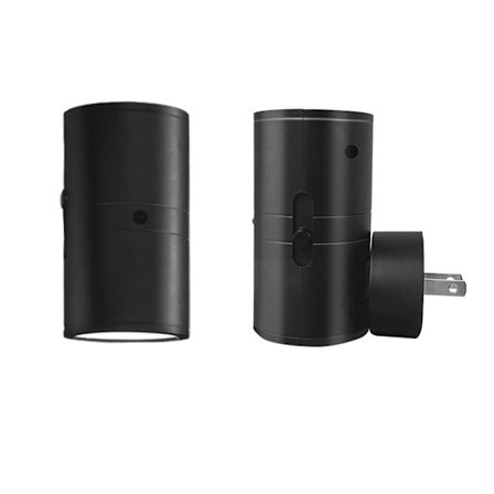 LED Natlampe Stikkontakt, [2 Pak] Fjernbetjening inkluderet Tre-farvet lys