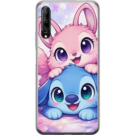 Yhteensopiva Puhelinkuori Huawei Huawei P smart Pro 2019 Suloinen kawaii-aiheinen kuvaus vaaleanpunaisilla ja sinisillä fantasieläimillä, suurilla