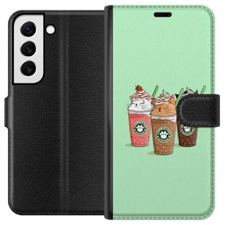 Samsung Galaxy S22 5G Plånboksfodral Catpuccino