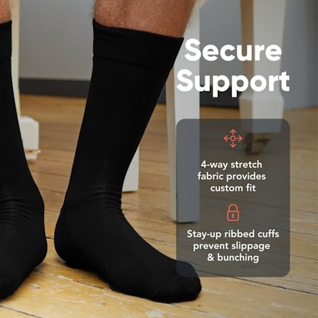 10-pakning Ensfargede Herresokker - Komfortable Svarte Sokker for Menn - Smart Dress-look - Bomullsrike, Pustende, Flekkbestandige og Holdbare