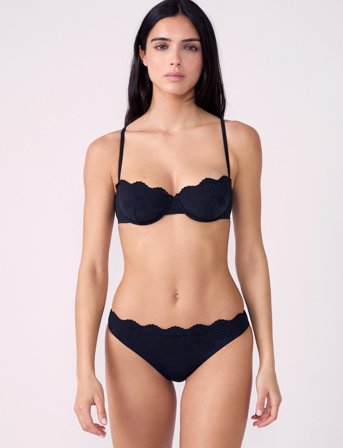 Etam Azalea - No Padded Bra Swimsuit - Black - C x 85