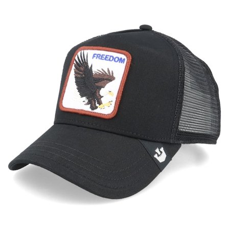 Goorin Bros. - Svart trucker Caps - Freedom Eagle Black Trucker @ Hatstore