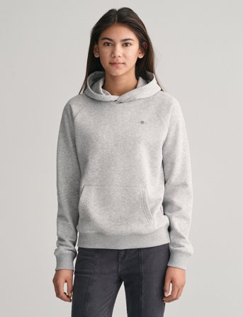 GANT Shield Hoodie - Grey - 134-140