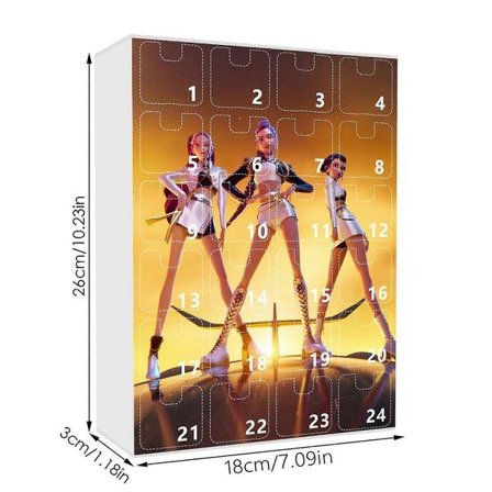 2025 KPOP Demon Hunter Girls Joulun Odottelukalenteri Yllätyslaatikko Reppu Auton Avaimenperä Akryyliriipus