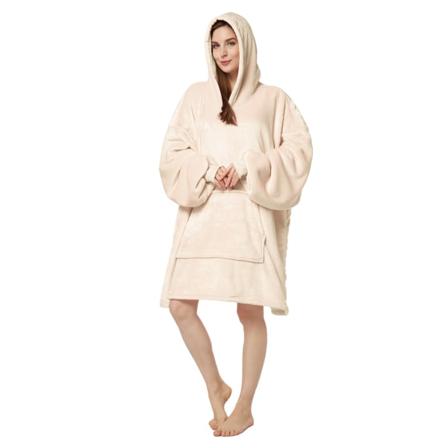 Stor Striktrøje Par Tykk Koldbeskyttende Tøj Varmt Hættetrøje Dagligt Brug Pyjamas Hjemmetøj Skin Color Average Size