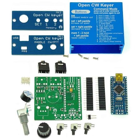Open CW Keyer MK2 KIT med Metallhölje CW Keyer MK2 KIT CW Hastighet Justerbar Från 1 till 999 WPM