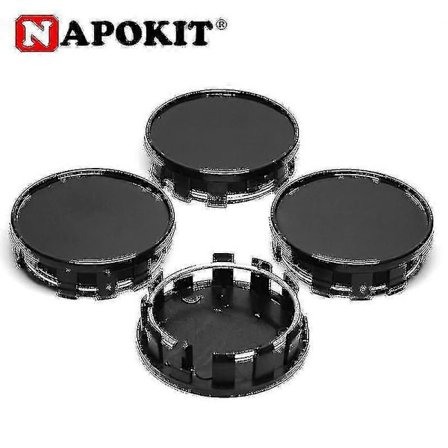 4 st 54 mm (52 mm-50 mm) Bilhjul Fälg Navkapsel Auto Bilhjul Centrumkåpor Navkapsel Dammskyddsskydd Svart Krom, silver