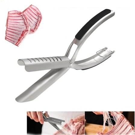 1 stk. Grill Skinner, Perfekt til grillentusiaster, Tåler opvaskemaskine, 18 cm (Sølv)