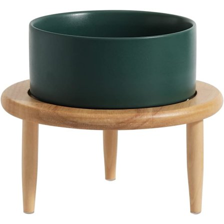 Förhöjd hundskål halkfri keramik hundskål justerbar höjd hund