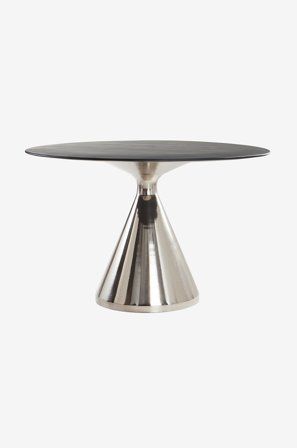 Jotex - Spisebord Ø 120 Cm Svart/krom - TONDO - Kjøp Spisebord hos Jotex