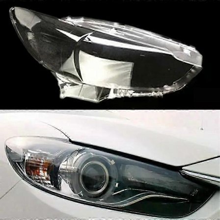 Kompatibel med Mazda 6 Atenza 2013-2016 Bil Erstatningslykt Deksel Transparent Lampeskjerm Lampehus Hovedlys Glasslinse Skall