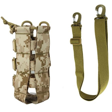 Udendørs Vandflaskeholder Taske 1000D Nylon Kedeltaske Justerbar Udendørs Vandflaske Taske