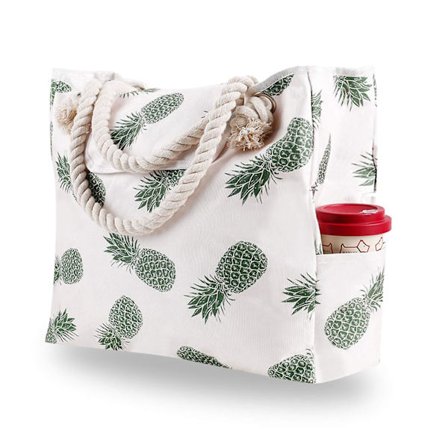 Strandveske for kvinner Stor strandveske, vanntett sandsikker strandveske med glidelås, stor svømmebasseng strandveske