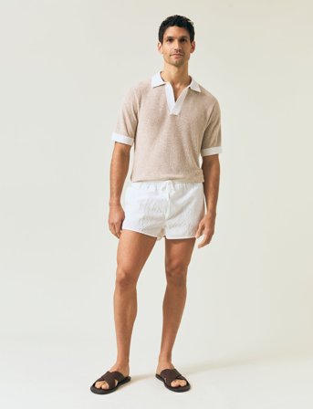 Lexington Clothing Riviera Polo Shirt - Beige - L